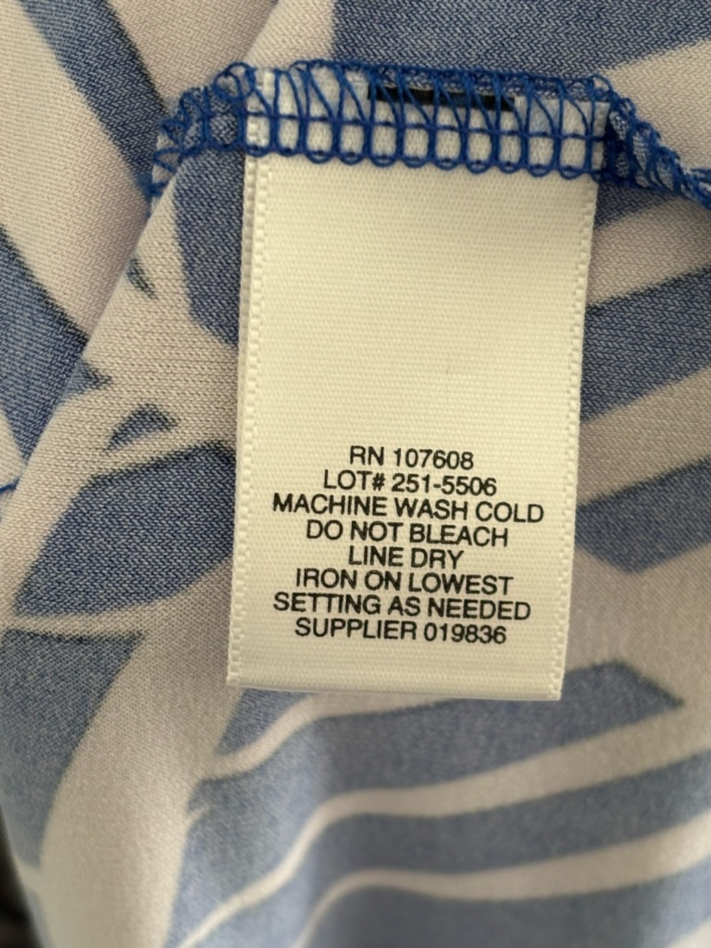Liz Claiborne Maxi Dress Tropical Palm Print Size M Sleeveless Coastal Resort - Picture 11 of 13